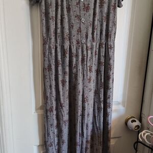art class Gray and Red Floral Kids Bodysuit